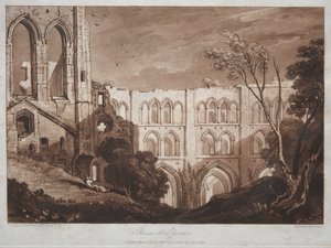 Liber Studiorum: Rivaux Abbey, Yorkshire by Joseph Mallord William Turner
