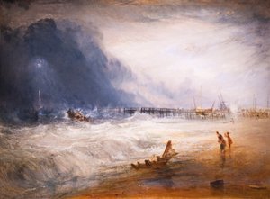 Life Boat and Manby Apparatus Going Off to a Stranded Vessel by Joseph Mallord William Turner