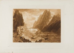 Mer de Glace, plate 50 from Liber Studiorum by Joseph Mallord William Turner