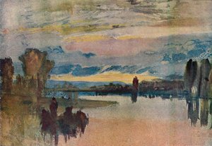 On the Lake at Petworth - Evening, 1909 by Joseph Mallord William Turner