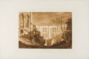 Rivaux Abbey, plate 51 from Liber Studiorum by Joseph Mallord William Turner