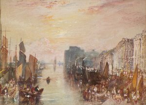 River Scene, Le Havre by Joseph Mallord William Turner