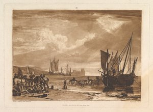 Scene on the French Coast, Liber Studiorum, Part I, Plate 4