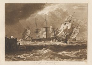 Ships in a Breeze by Joseph Mallord William Turner