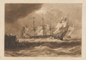 Ships in a Breeze by Joseph Mallord William Turner