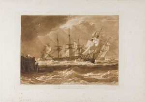 Ships in a Breeze, plate 10 from Liber Studiorum by Joseph Mallord William Turner