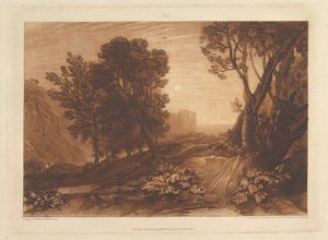 Solitude, or The Reading Magdalen, Liber Studiorum, part XI, plate 53, May 12, 1814 by Joseph Mallord William Turner
