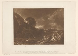 Stormy Landscape with Flood and Drowning People (The Deluge) by Joseph Mallord William Turner