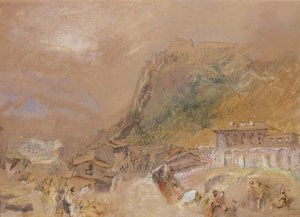 The Bastille at Grenoble, from the Village of La Tronche, c.1836 by Joseph Mallord William Turner