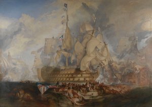 The Battle of Trafalgar, 21 October 1805 by Joseph Mallord William Turner