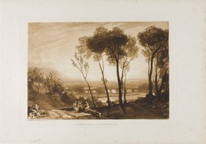 The Bridge in Middle Distance, plate 13 from Liber Studiorum by Joseph Mallord William Turner