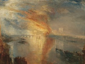 The Burning of the Houses of Lords and Commons, 16 October 1834 by Joseph Mallord William Turner