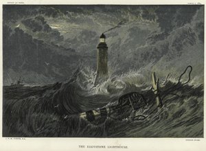 The Eddystone Lighthouse on the Eddystone Rocks by Joseph Mallord William Turner