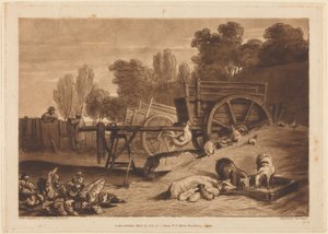The Farm-yard with the Cock by Joseph Mallord William Turner