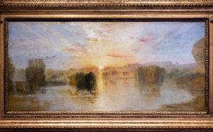 The Lake, Petworth, Sunset, c.1827-28 by Joseph Mallord William Turner
