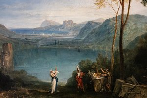 The Lake of Avernus, Aeneas, the Cumaean Sybil (detail) by Joseph Mallord William Turner