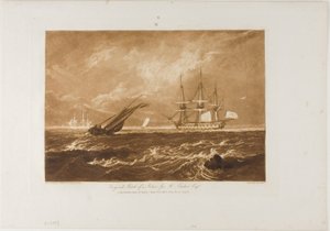 The Leader Sea Piece, plate 20 from Liber Studiorum by Joseph Mallord William Turner