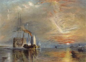 The Old Temeraire tugged to her Last Berth by Joseph Mallord William Turner