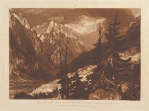 The Source of the Arvaron in the Valley of Chamouni, Savoy by Joseph Mallord William Turner