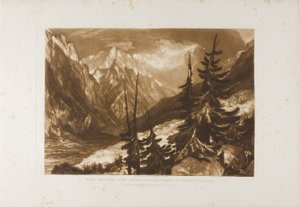 The Source of the Arveron, plate 60 from Liber Studiorum by Joseph Mallord William Turner