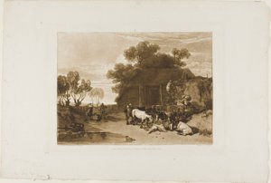 The Straw Yard, plate 7 from Liber Studiorum