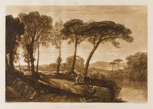 The Temple of Minerva Medica, plate 23 from Liber Studiorum by Joseph Mallord William Turner