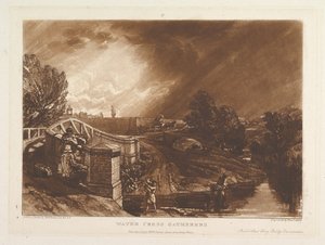 Water Cress Gatherers, Rails Head Ferry Bridge, Twickenham (Liber Studiorum) by Joseph Mallord William Turner