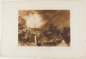 Watercress Gatherers, plate 62 from Liber Studiorum by Joseph Mallord William Turner