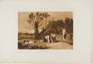 Young Anglers, plate 32 from Liber Studiorum