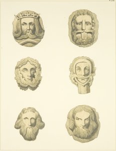 Groin stones (bosses) in ceiling of Redcliffe Church by Joseph Manning