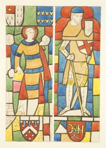 Stained Glass in North and South Windows of the Choir of Bristol Cathedral by Joseph Manning