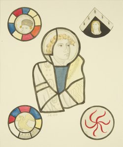 Stained glass in north window of chancel of St Mary Redcliffe