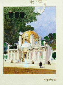 Sketch for the Building of the Vienna Secession by Joseph Maria Olbrich