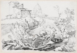 A Building on a Hill with Saint Peter