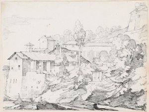 Italian Buildings on a Hillside
