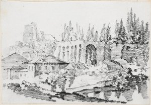 Ruins of the Imperial Palaces on the Palatine Hill by Joseph Marie Vien