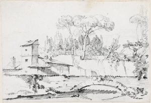 View of the Prato of the Villa Borghese