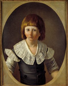 Portrait of Louis XVII at the Temple Prison by Joseph Marie, the Elder Vien