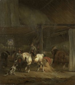 Horse Stable, c.1830-1840 by Joseph Moerenhout