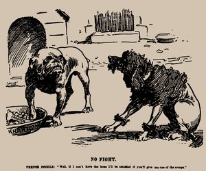 No Fight. Cartoon on the Fashoda Incident by Joseph Morewood Staniforth
