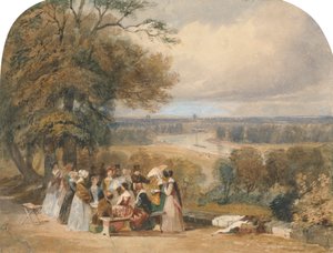 A Picnic on Richmond Hill by Joseph Murray Ince