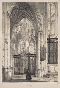 Architecture of the Middle Ages: Church of St. Riquier, near Abbeville by Joseph Nash