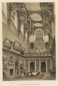 Hall, Wollaton, Nottinghamshire by Joseph Nash