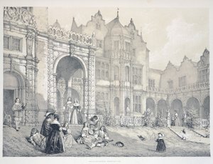 Holland House in Kensington, London by Joseph Nash