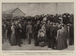 The Exodus from Johannesburg, a Scene at Bramfontein Terminus