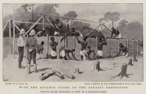 With the Advance Guard of the Ashanti Expedition