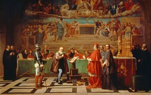 Galileo Galilei before members of the Holy Office in the Vatican in 1633