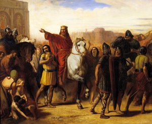 Triumphal Entrance of the King of the Franks Clovis I to Tours in 508