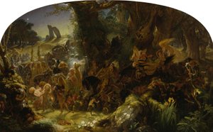 The Fairy Raid: Carrying off a Changeling - Midsummer Eve by Joseph Noel Paton