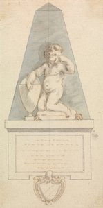 Tomb: Cherub Weeping by an Urn by Joseph Nollekens